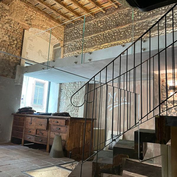 Scalinata in cristallo antiscivolo - Musa Torino